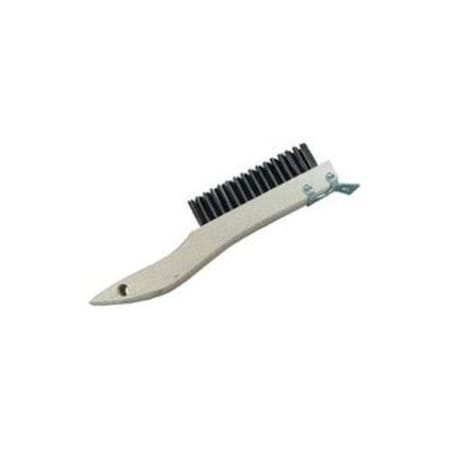 Gordon Brush Milwaukee Dustless Brush 578150 Wood Shoe Handle Scratch Brush; With Scraper Tempered Carbon Steel; Case Of 24 578150